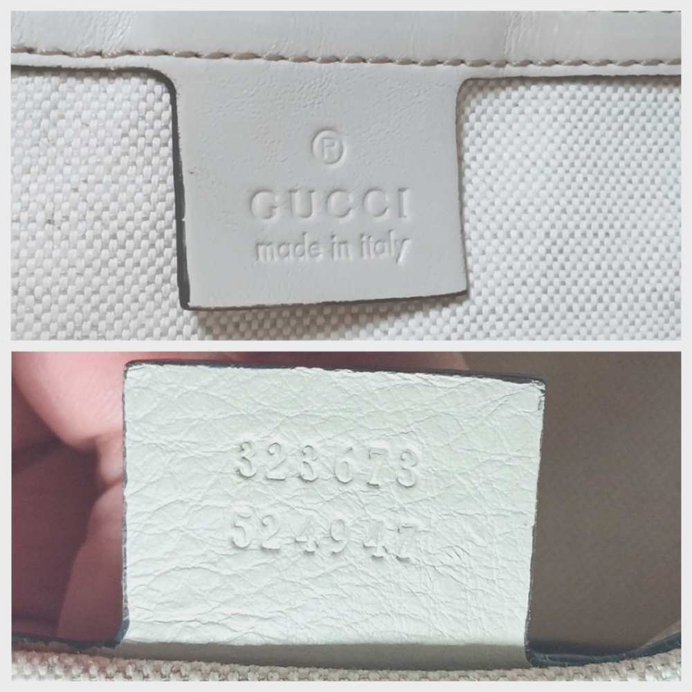 Gucci GG Guccissima Cream Leather Bree Dome Shoulder Bag - Picture 11 of 16